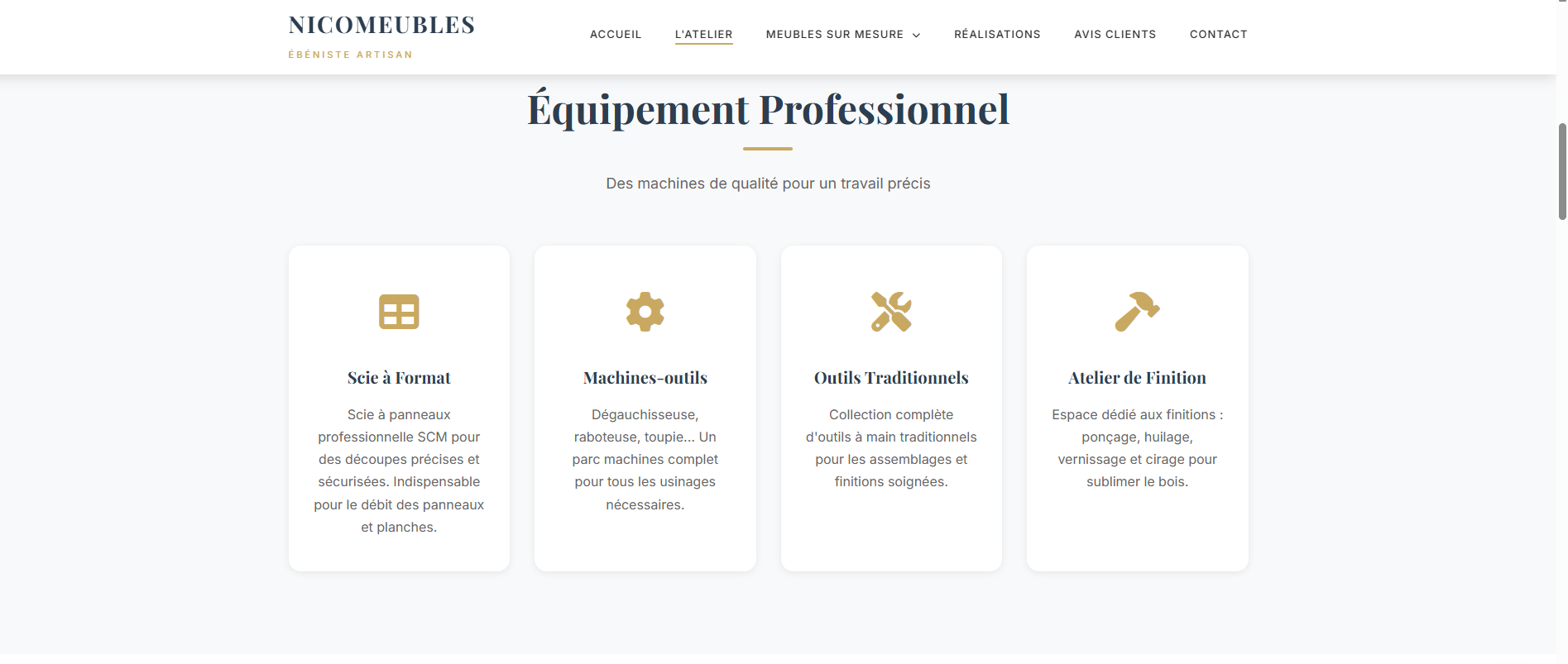 Site Web https://www.nicomeubles.com/