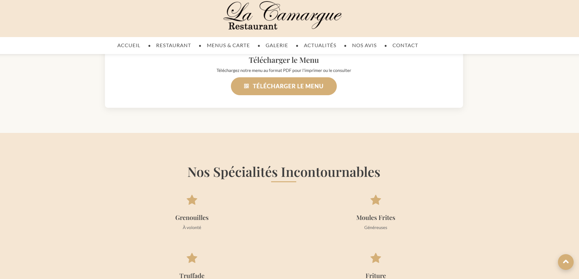 Site Web https://www.restaurant-la-camargue.fr/