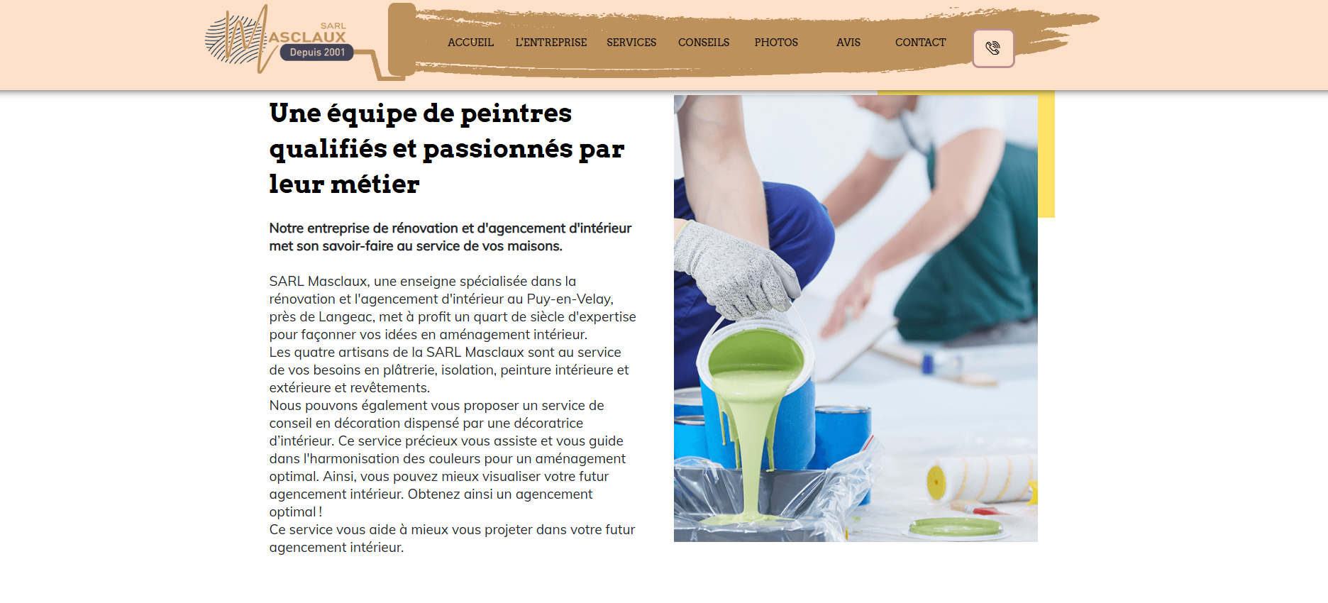 Site Web https://www.platrerie-peinture-masclaux.fr/